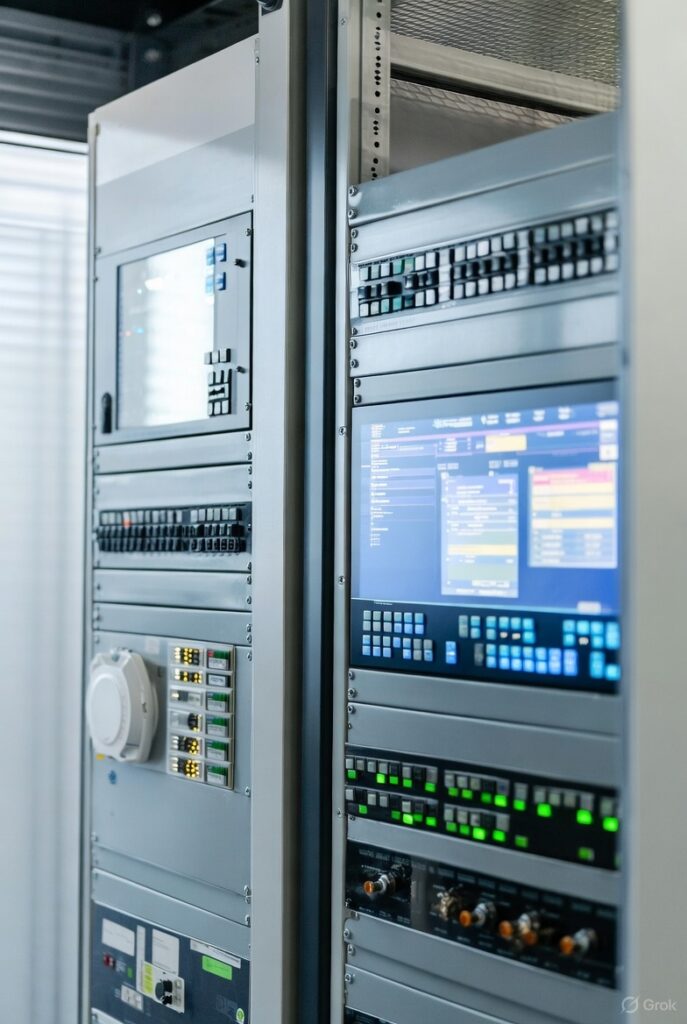 Building automation systems illustration industrial systems